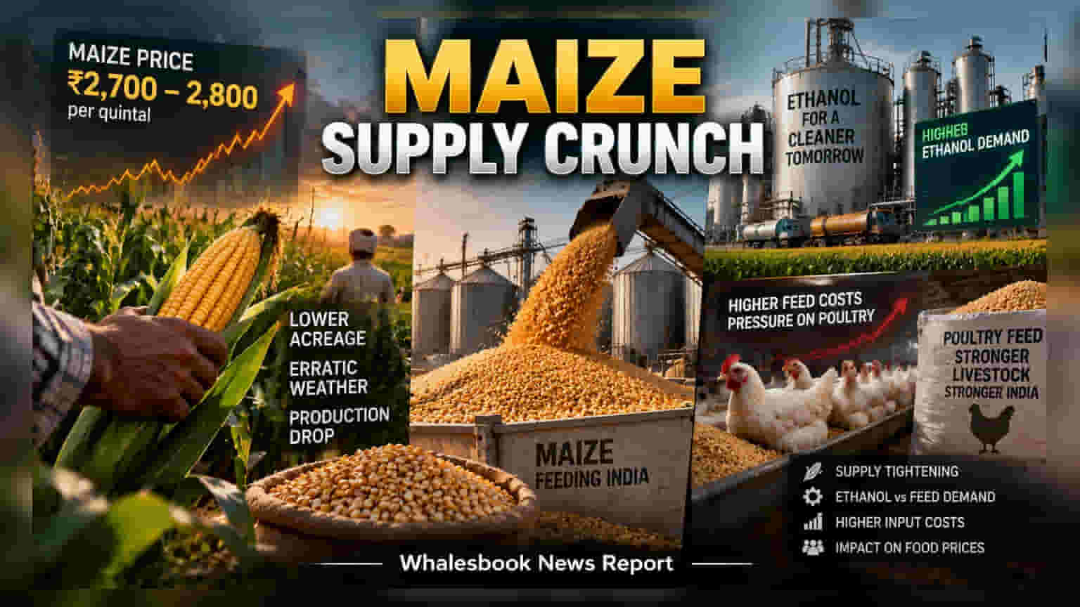 Maize Supply Crunch: தீவனத் தட்டுப்பாட்டால் சிக்கலில் கோழிப்பண்ணை துறை, மக்காச்சோளம் விலை அதிரடி உயர்வு!