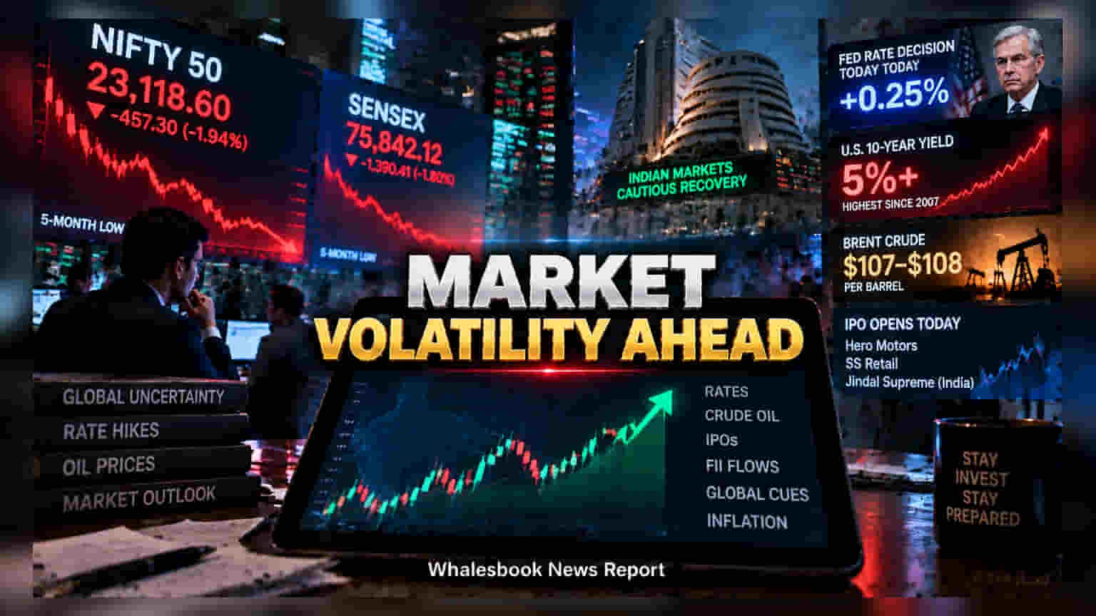 Indian Markets Aim for Recovery as Fed Decision and Oil Prices Loom