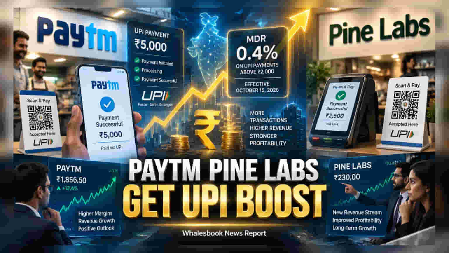 Paytm, Pine Labs Get Brokerage Upgrades After NPCI UPI Fee