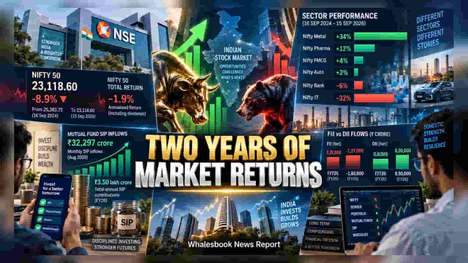Indian Markets See Mixed Returns Over Two Years Despite Record Domestic Inflows