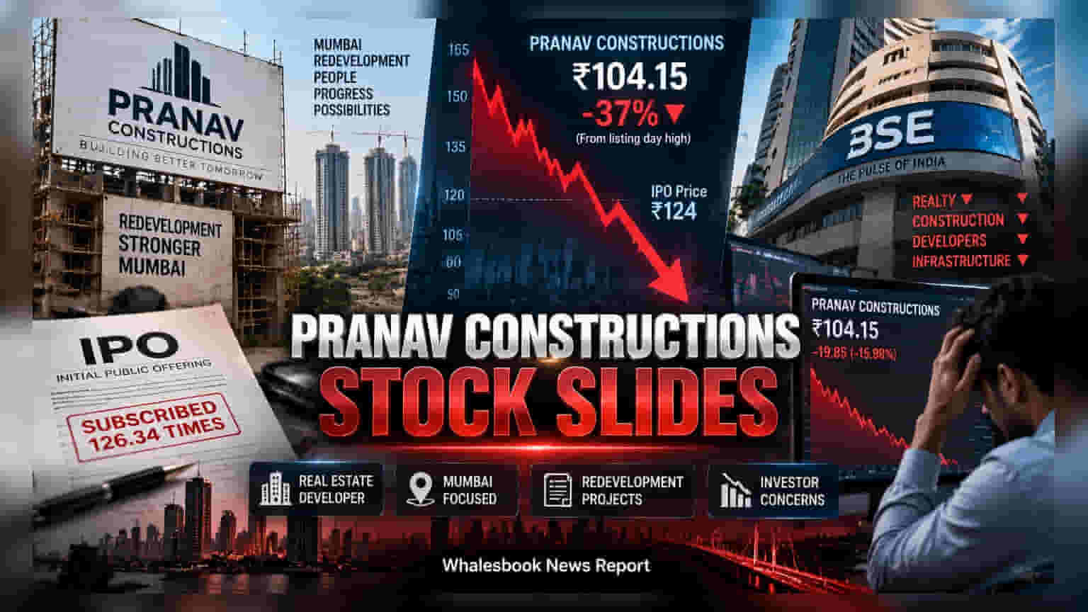Pranav Constructions Slips Below ₹124 IPO Price
