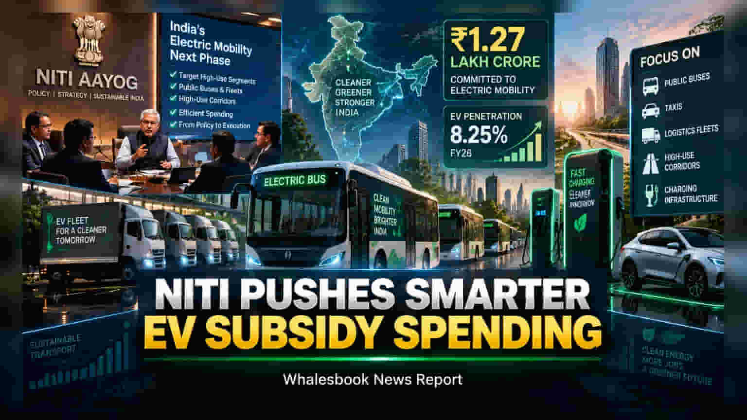 NITI Aayog Shifts EV Policy Focus to Fleets and Infrastructure