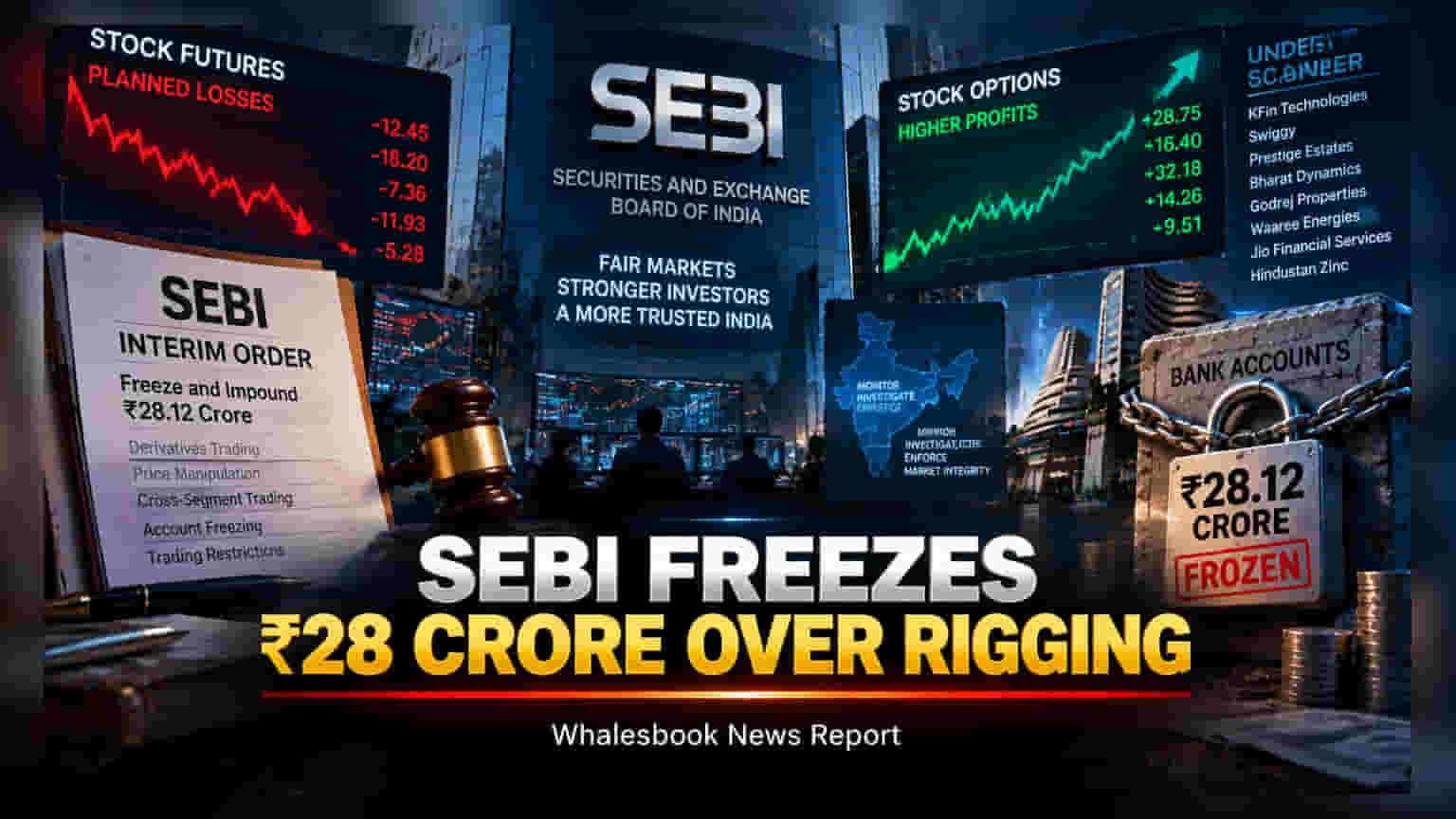 SEBI Freezes ₹28.12 Crore in Derivatives Manipulation Case