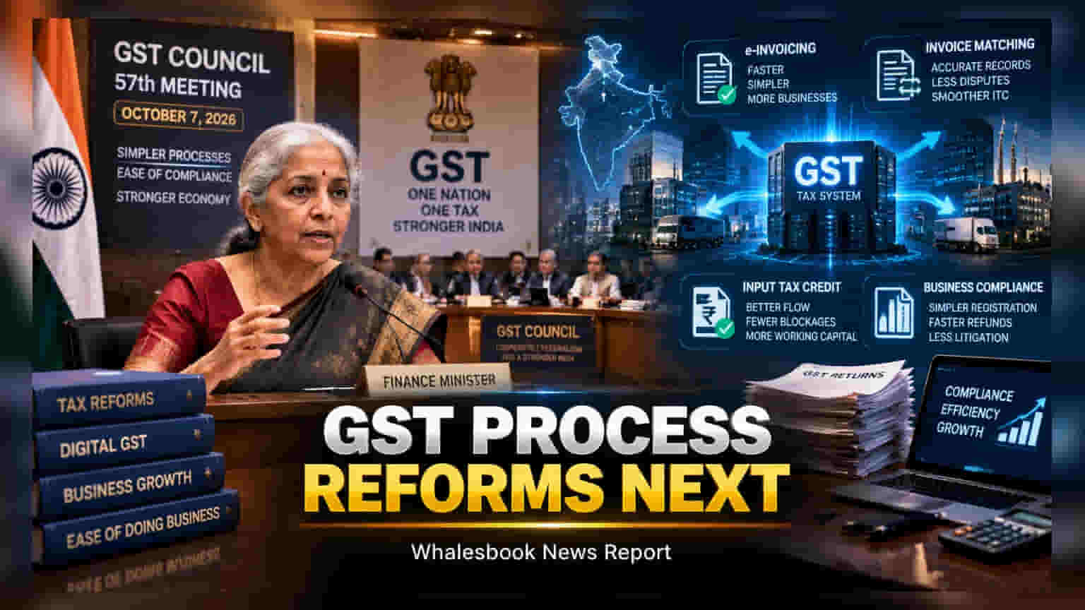 GST Council Meeting: ७ ऑक्टोबरला होणार ५७ वी बैठक, टॅक्स रेट्स ऐवजी 'प्रोसेस रिफॉर्म्स'वर भर