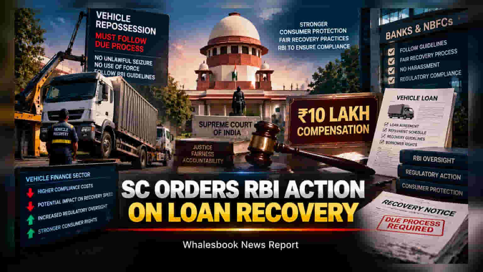 Supreme Court Orders RBI to Enforce Vehicle Repossession Rules; CIFCL Fined