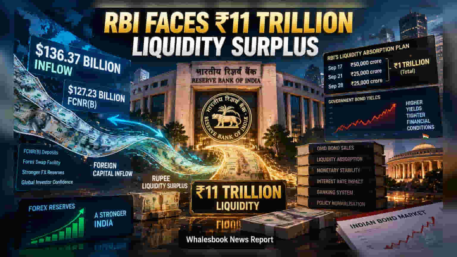 RBI Starts ₹1 Trillion Bond Sale to Absorb Surplus Liquidity
