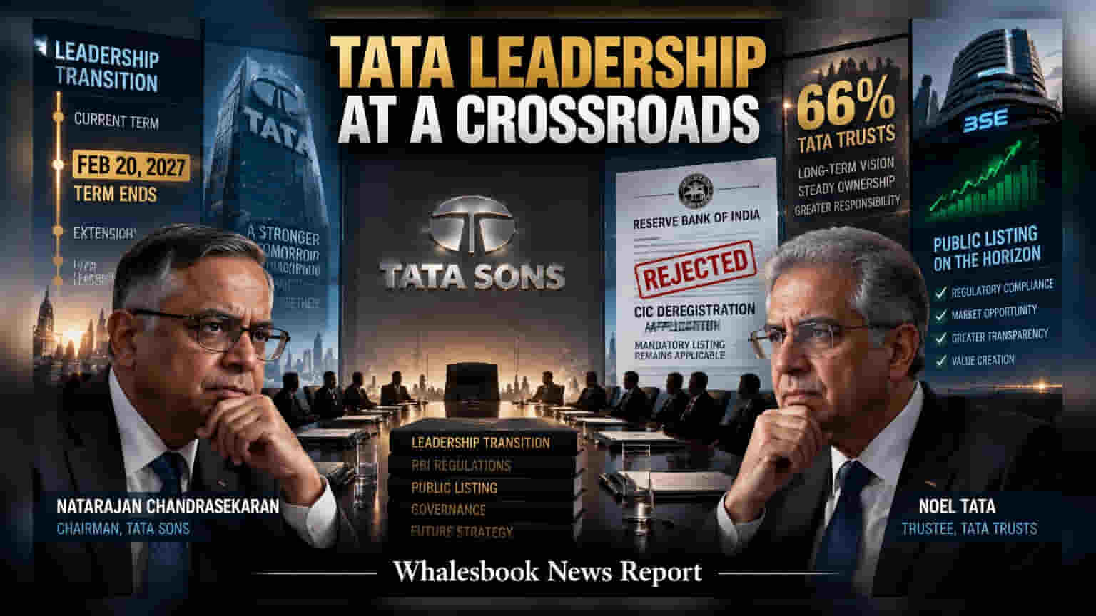 Tata Sons Board Meets: IPO Pressure Rises After RBI Rejects Deregistration