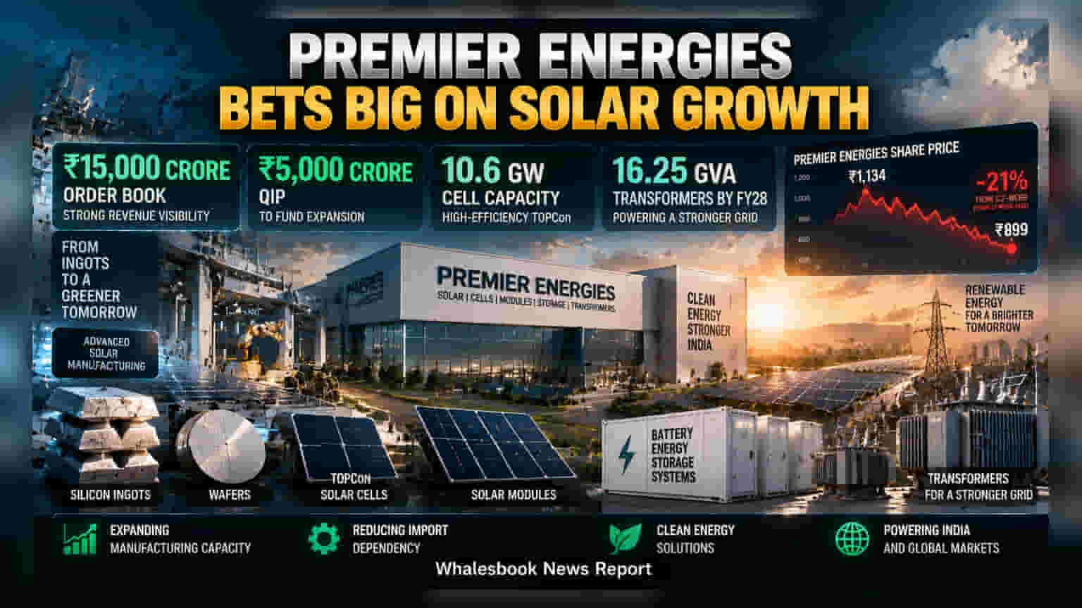 Premier Energies Seeks ₹5,000 Crore for Solar and BESS Growth