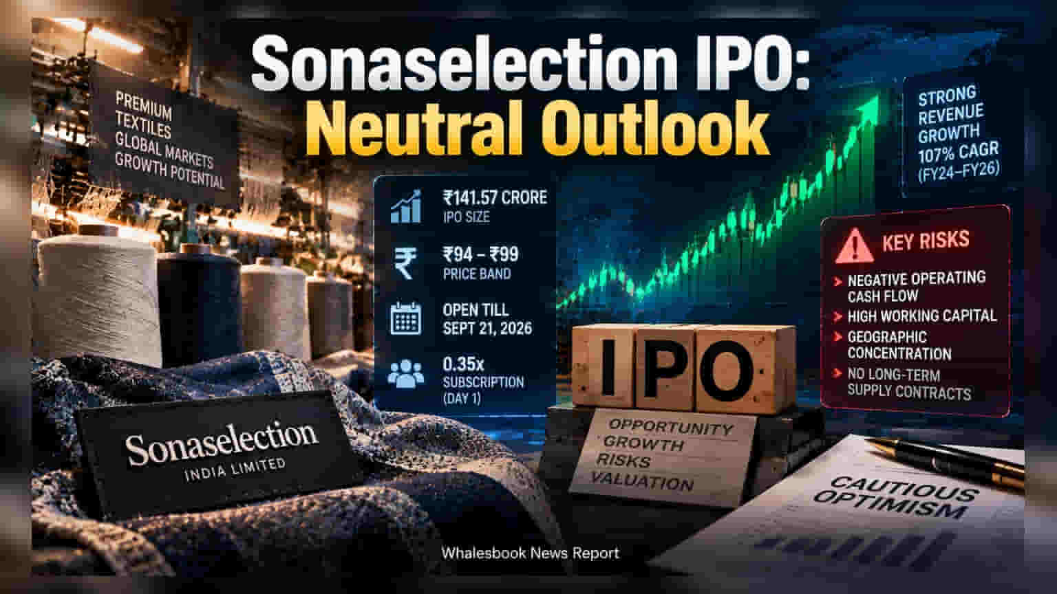 Sonaselection India IPO: ₹141 Crore Issue Faces Cautious Start
