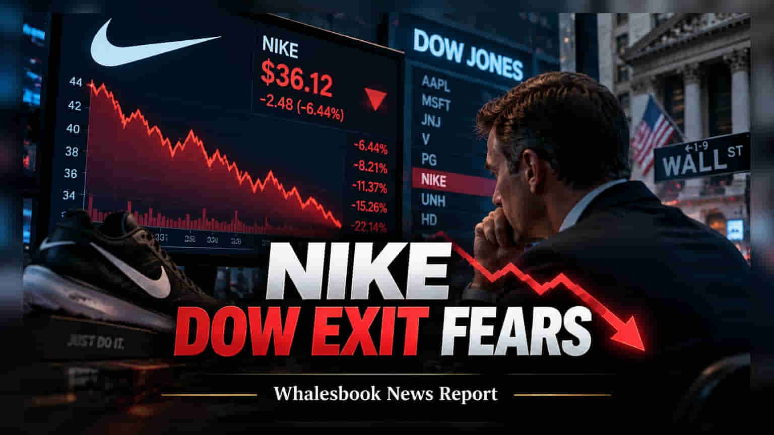Nike Faces Potential Dow Jones Exit After S&P 100 Removal