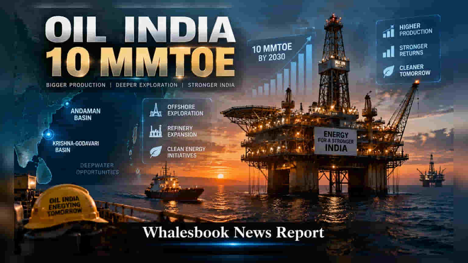Oil India ਦਾ ਵੱਡਾ ਐਲਾਨ: 2030 ਤੱਕ 10 MMTOE ਉਤਪਾਦਨ ਦਾ ਟੀਚਾ, Q1 'ਚ **₹2,870 ਕਰੋੜ** ਦਾ ਮੁਨਾਫਾ