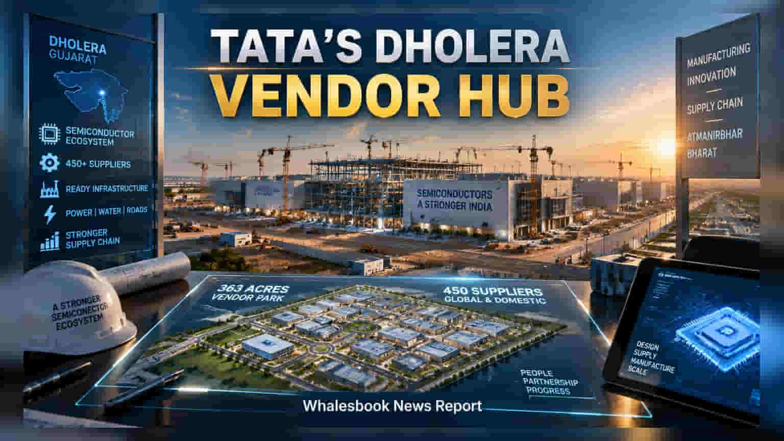 Tata Electronics: ધોલેરામાં તૈયાર થશે વિશાળ વેન્ડર પાર્ક, સેમિકન્ડક્ટર પ્લાન્ટ માટે માસ્ટર પ્લાન