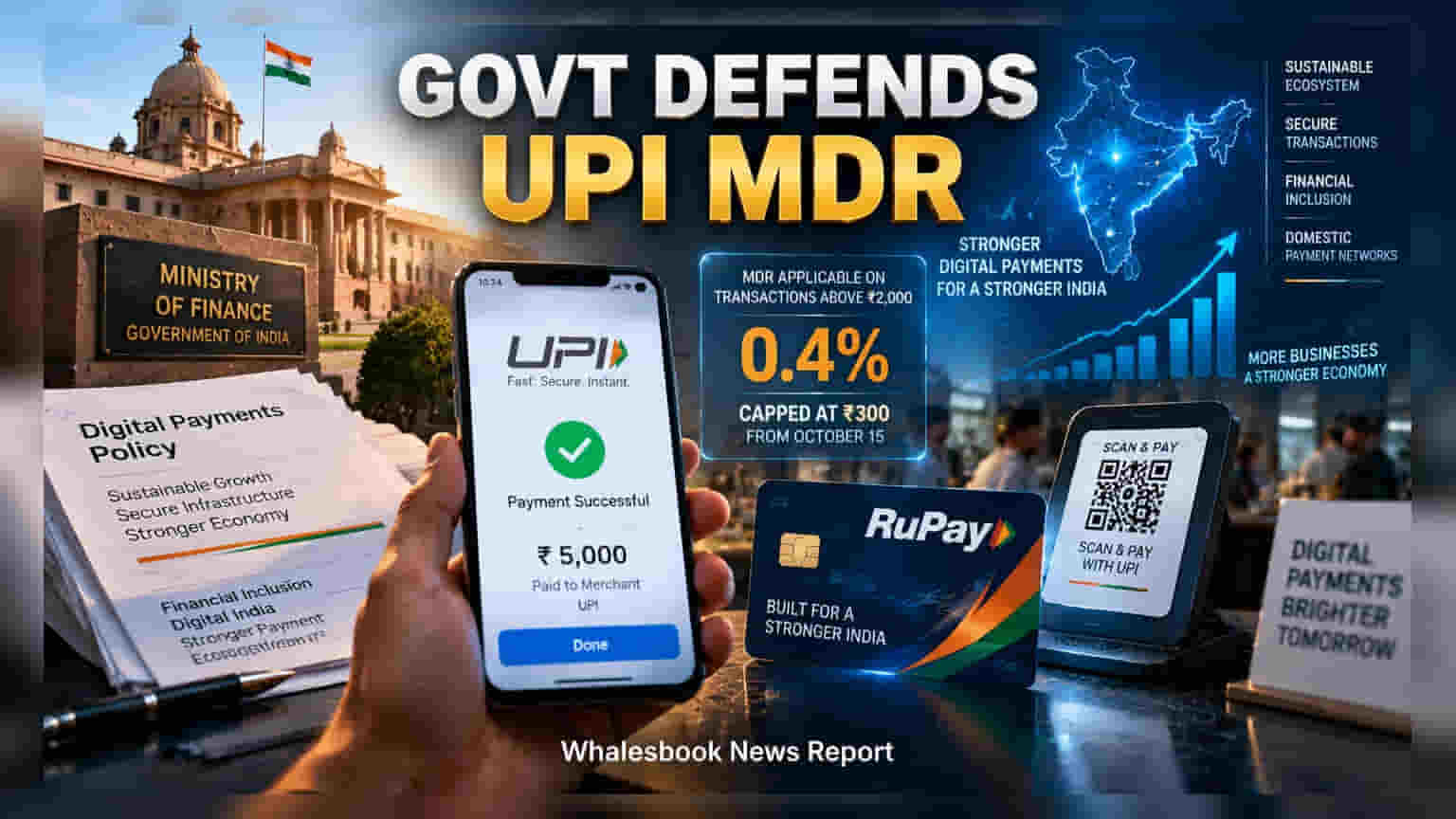 UPI MDR Policy: అమెరికా ఒత్తిడి వల్లేనా? క్లారిటీ ఇచ్చిన కేంద్ర ఆర్థిక శాఖ
