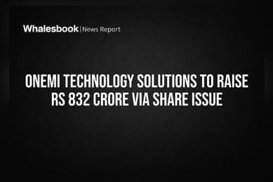 OnEMI Technology Solutions To Raise Rs 832 Crore Via Share Issue
