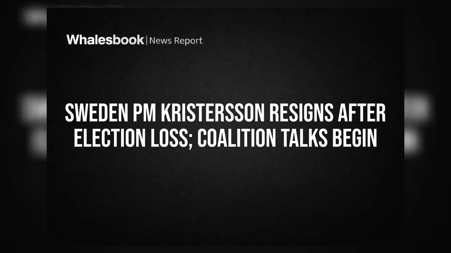 स्वीडनमध्ये सत्तांतर: पंतप्रधान Ulf Kristersson यांचा राजीनामा, आता आघाडी सरकार स्थापनेकडे सर्वांचे लक्ष