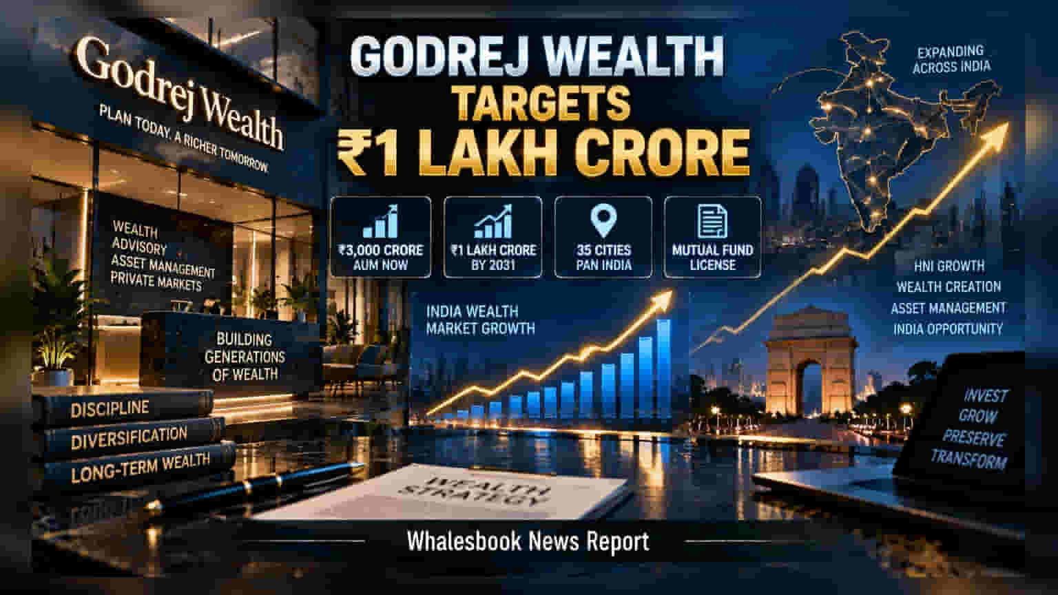Godrej Wealth ਦਾ ਵੱਡਾ ਐਲਾਨ: **₹1 ਲੱਖ ਕਰੋੜ** AUM ਦਾ ਟੀਚਾ, ਹੁਣ AMC ਸੈਕਟਰ 'ਚ ਰੱਖੇਗੀ ਕਦਮ
