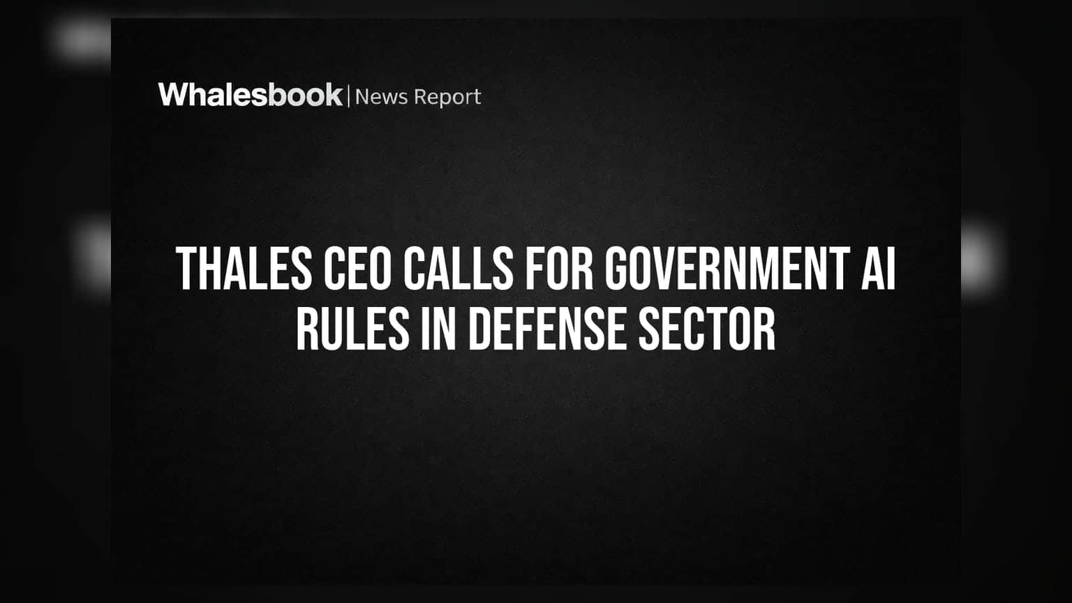 Thales CEO: డిఫెన్స్ రంగంలో AI వాడకంపై ప్రభుత్వాల నియంత్రణ ఉండాలి.. అంటున్న Patrice Caine