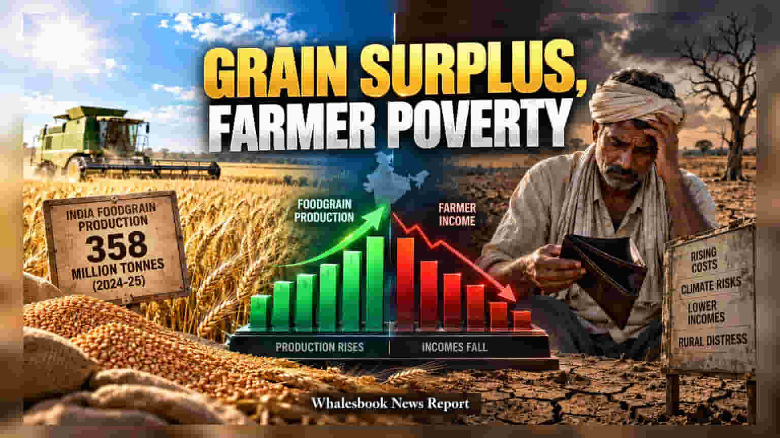 India's Grain Output Hits 358M Tonnes, But Income Lags