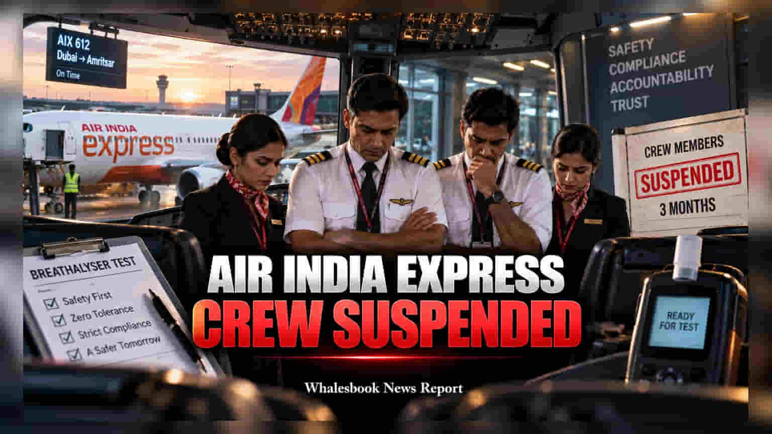 Air India Express Suspends 8 Crew Over Safety Protocol Delay