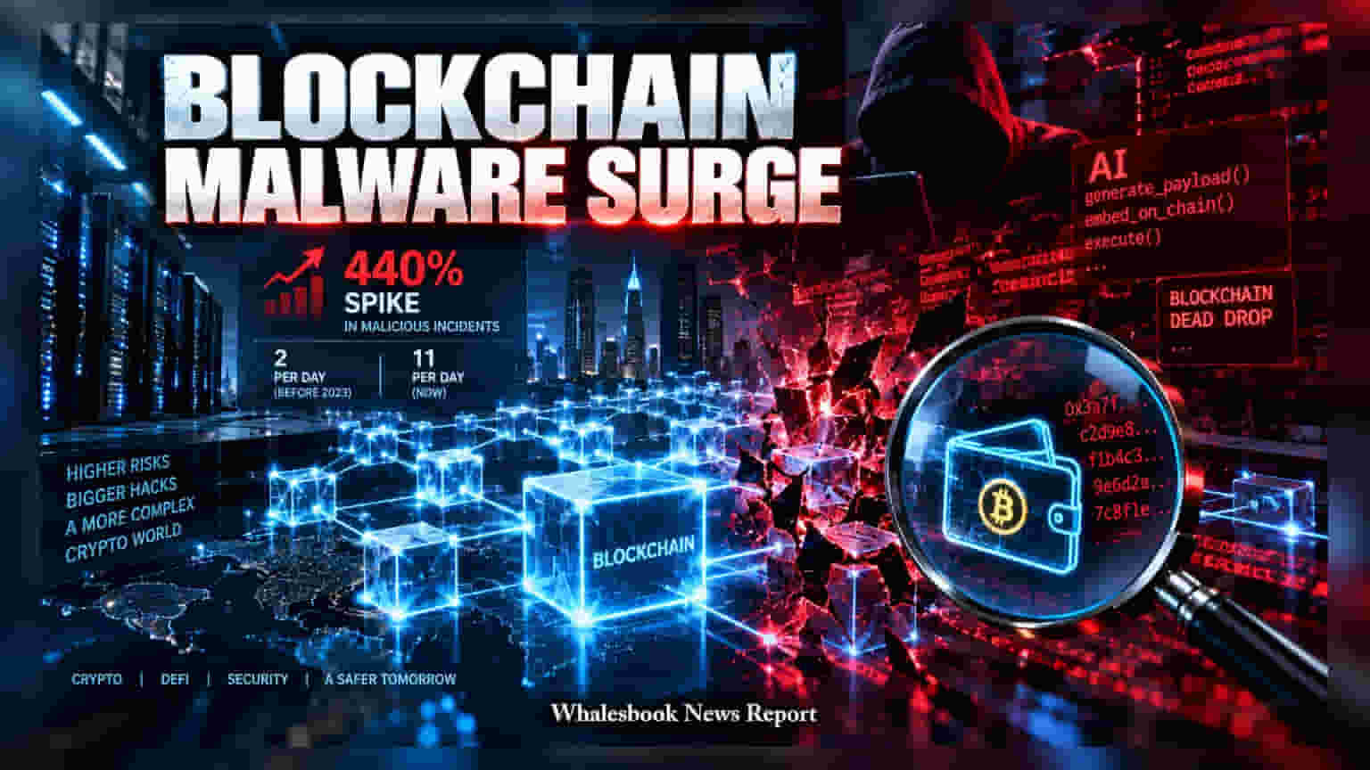Blockchain Malware Attacks: ओपन-सोर्स AI का खौफ, ब्लॉकचेन पर साइबर हमलों में **440%** का उछाल