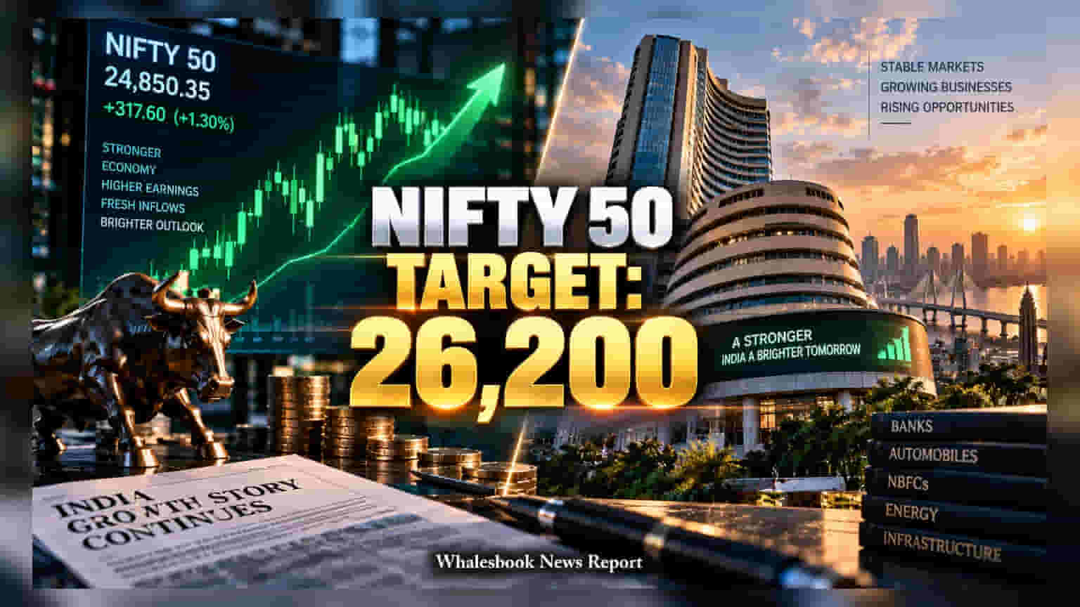 Nifty 50: BofA ના નવા ટાર્ગેટથી બજારમાં ઉત્સાહ, સ્મોલ-કેપમાંથી નીકળી લાર્જ-કેપમાં રોકાણની સલાહ