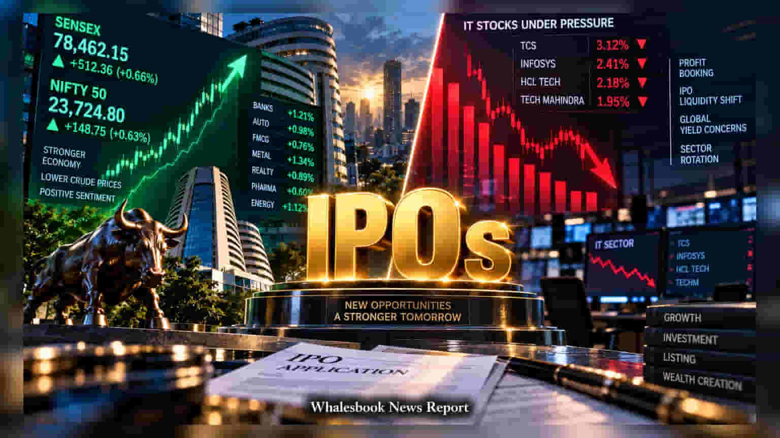 Sensex માં તેજી, પણ IT સેક્ટરમાં ગાબડું: IPO ની લહેર પાછળ રોકાણકારોનો બદલાયો મિજાજ