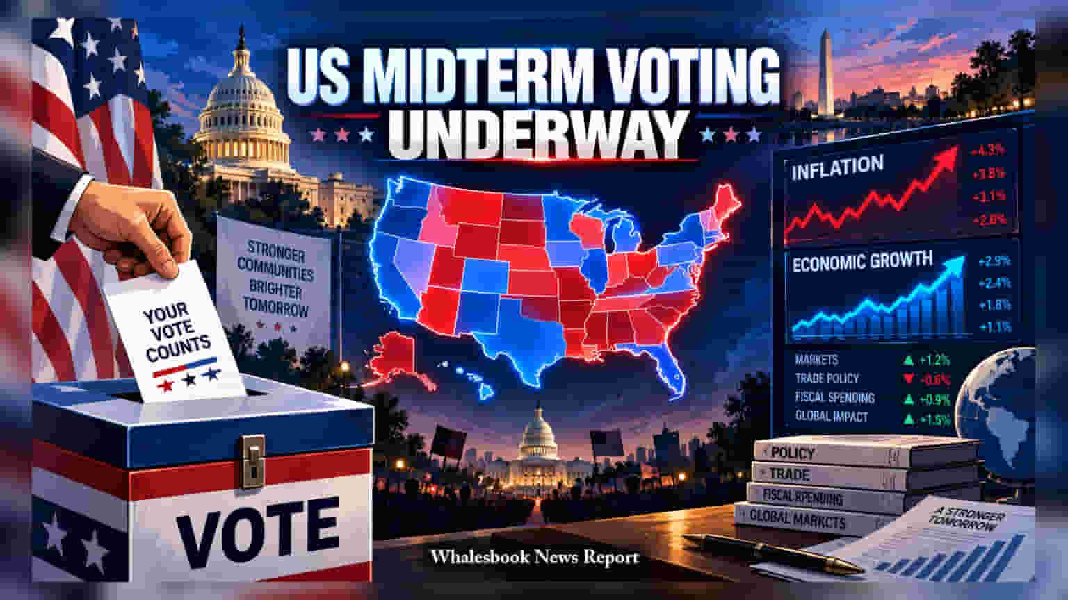 US Midterm Election: અમેરિકામાં વોટિંગની શરૂઆત, ભારતીય શેરબજાર પર પડશે શું અસર?