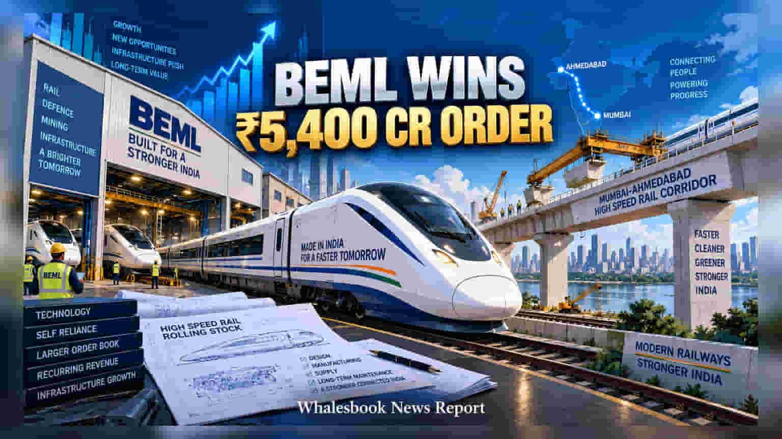 BEML Wins ₹5,400 Crore Order for Bullet Train Project
