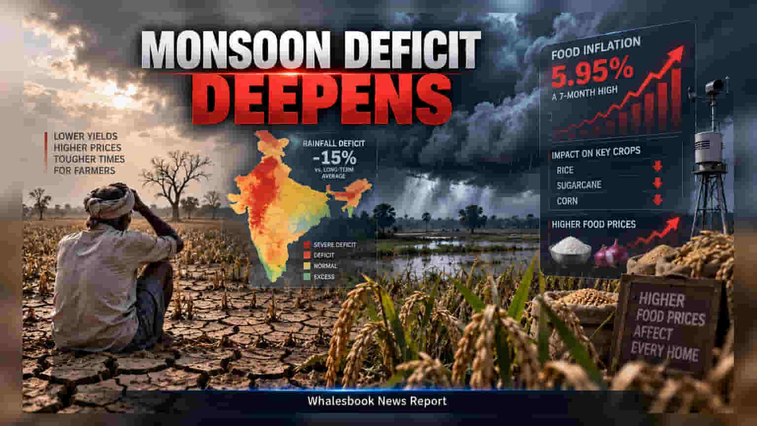 Weak Monsoon Threatens Crops, Inflation Risk Grows