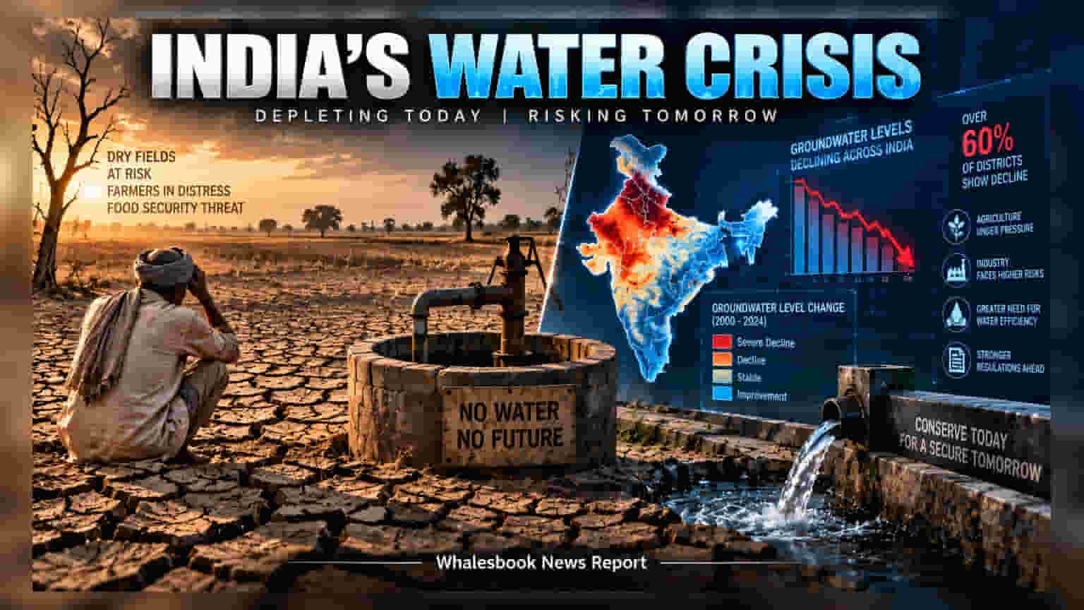 India Groundwater Crisis Risks Agri Output, WMO Report Warns