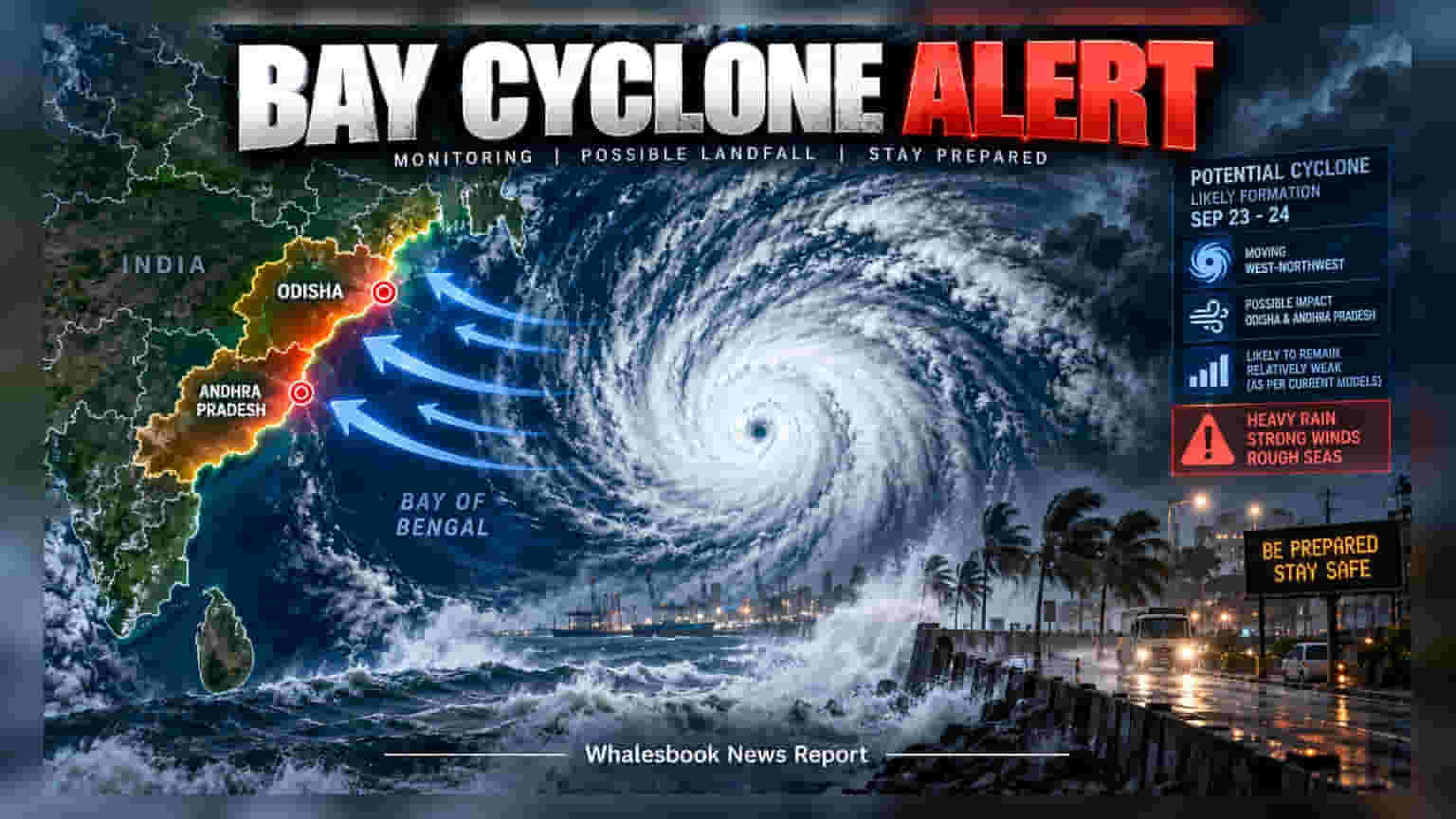 Potential Cyclone Near Andaman Sea Targets Odisha, Andhra