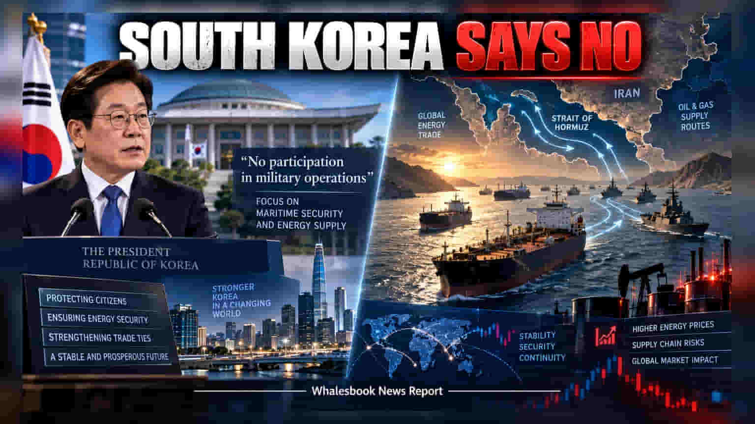 South Korea Rejects US Iran Military Role; Trade Talks Ongoing
