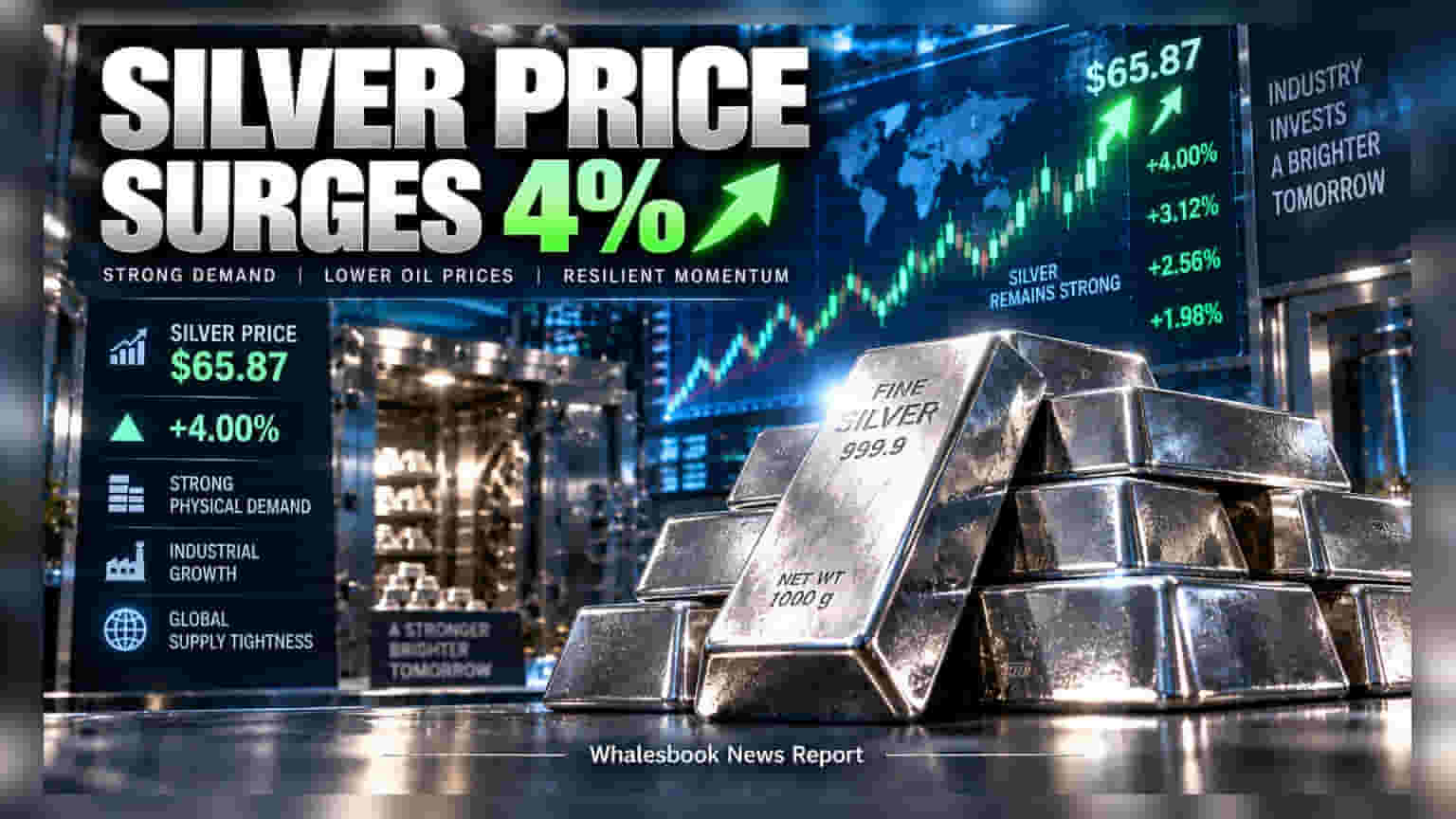 Silver Rallies 4% to $65.87 Despite Fed Rate Hike