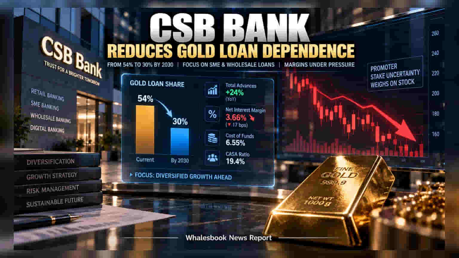 CSB Bank Aims to Lower Gold Loan Reliance Amid Margin Pressure