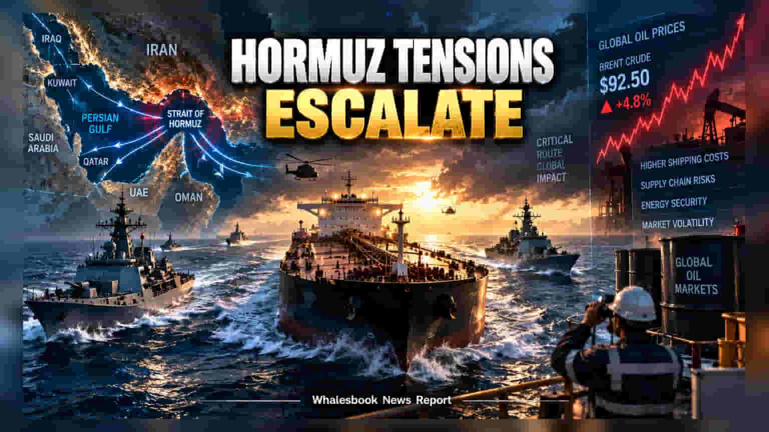 Strait of Hormuz Tanker Strike: तेलाच्या पुरवठ्यावर संकट, कच्च्या तेलाच्या किमती वाढण्याची शक्यता