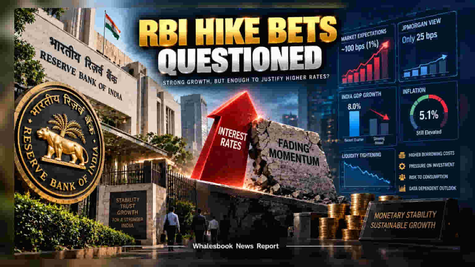 JP Morgan: Market Overestimating RBI Rate Hikes