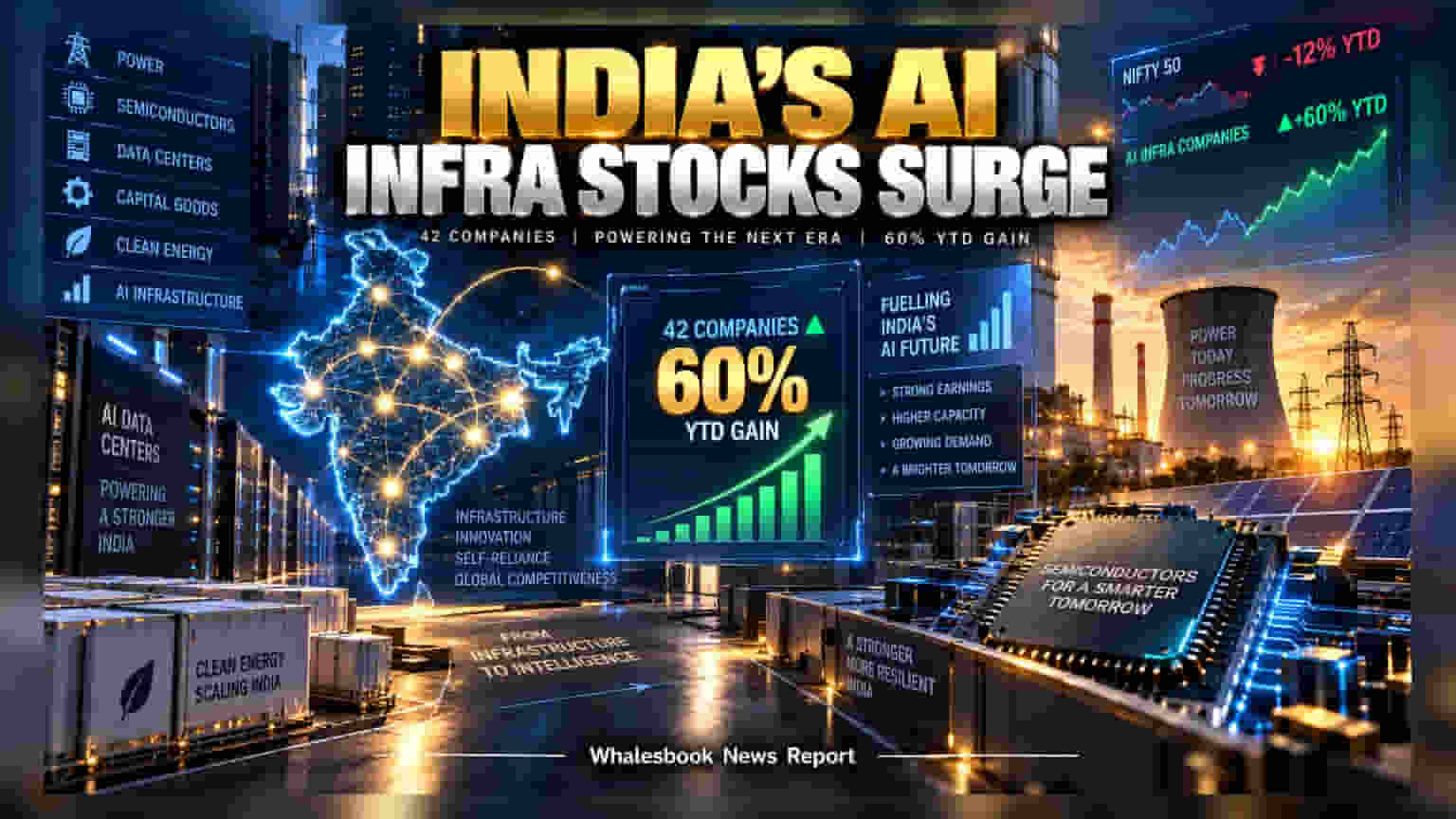 Goldman Sachs ની યાદી: AI ક્ષેત્રની **42** ભારતીય કંપનીઓમાં તોફાની તેજી, શેર **60%** ઉછળ્યા!