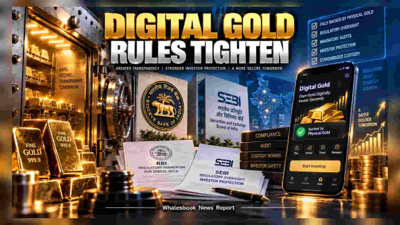 Govt Plans Joint RBI-SEBI Oversight for Digital Gold