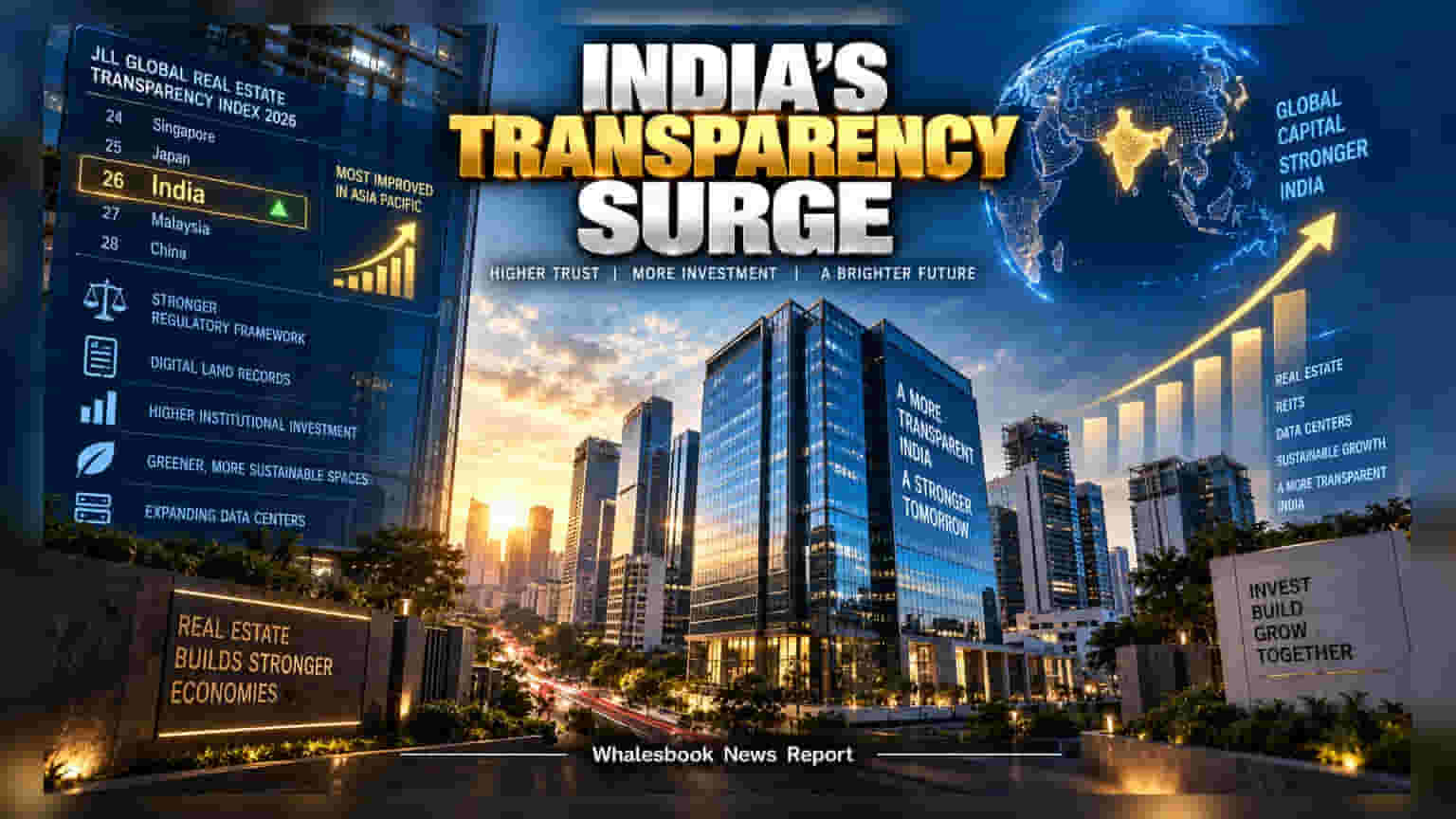 India Ranks 26th In Global Real Estate Transparency Index