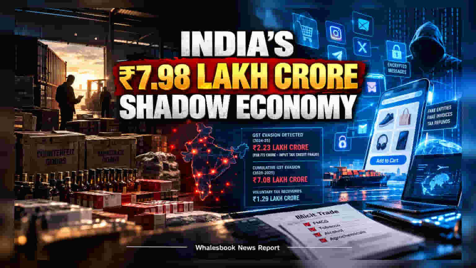 India's Shadow Economy Hits ₹7.98 Lakh Crore; Digital Risks Rise