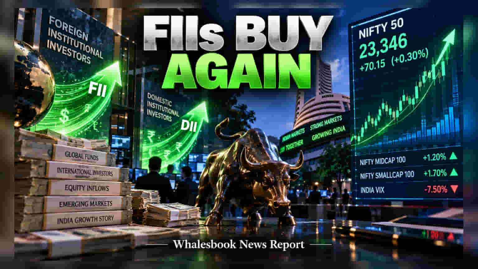 FIIs Turn Net Buyers on Sept 18; DIIs Maintain Support