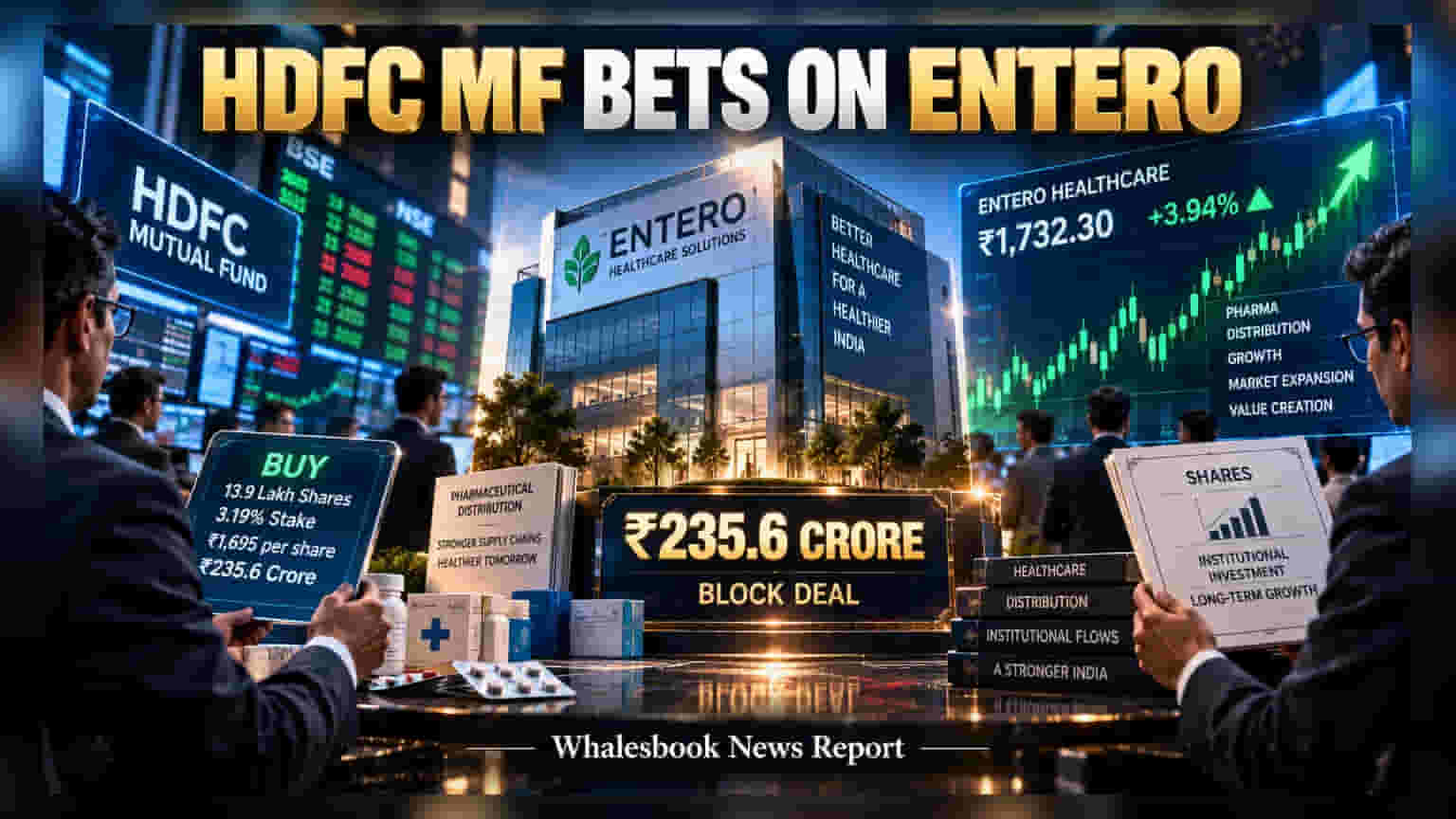 Entero Healthcare में HDFC Mutual Fund का बड़ा दांव, ₹236 करोड़ में खरीदी हिस्सेदारी