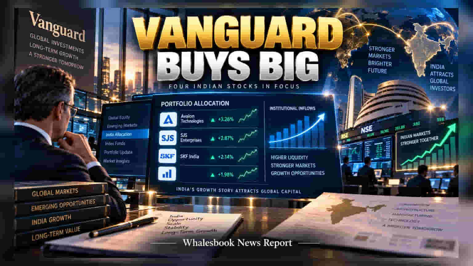 Vanguard चा भारतीय बाजारावर मोठा विश्वास! Avalon, SJS आणि SKF India मध्ये वाढवला हिस्सा