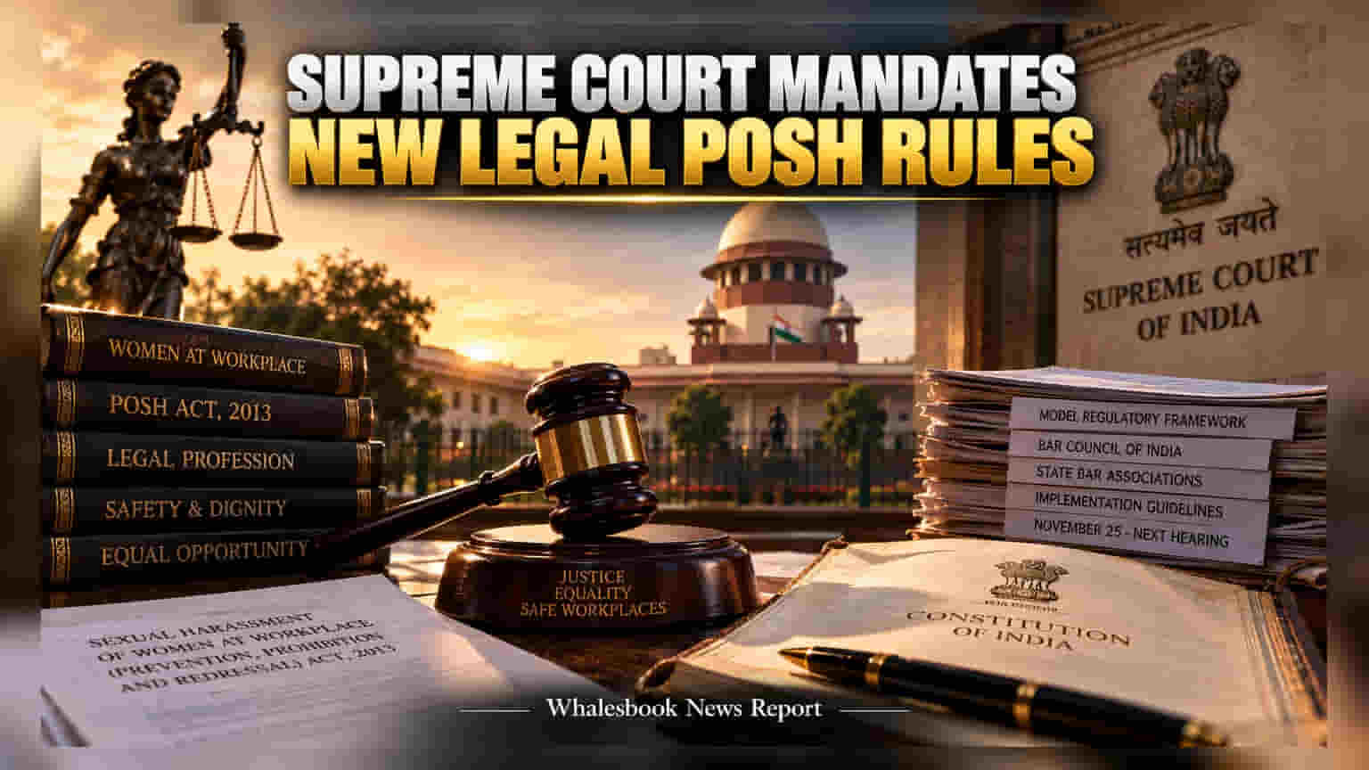 Supreme Court ਦਾ ਵੱਡਾ ਫੈਸਲਾ: ਵਕੀਲਾਂ ਲਈ POSH Act ਤਹਿਤ ਬਣੇਗਾ ਇੱਕੋ ਜਿਹਾ ਨਿਯਮ