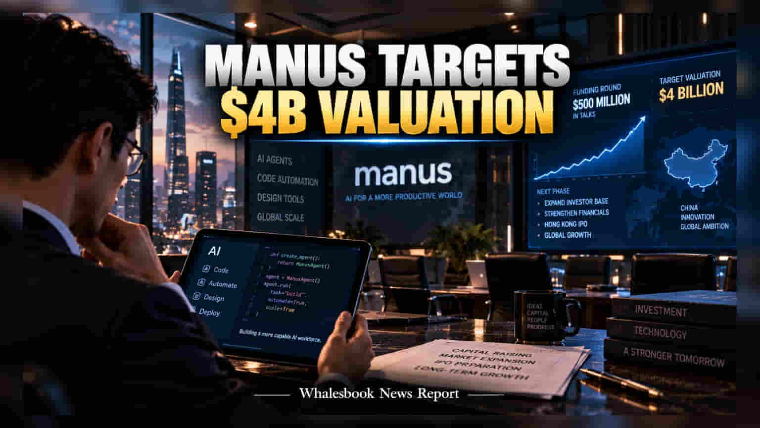Manus AI: ਚੀਨੀ ਕੰਪਨੀ ਦਾ ਵੱਡਾ ਕਦਮ, **$4 ਬਿਲੀਅਨ** ਦੀ ਵੈਲਿਊਏਸ਼ਨ ਲਈ ਨਵੀਂ ਫੰਡਿੰਗ ਦੀ ਤਿਆਰੀ