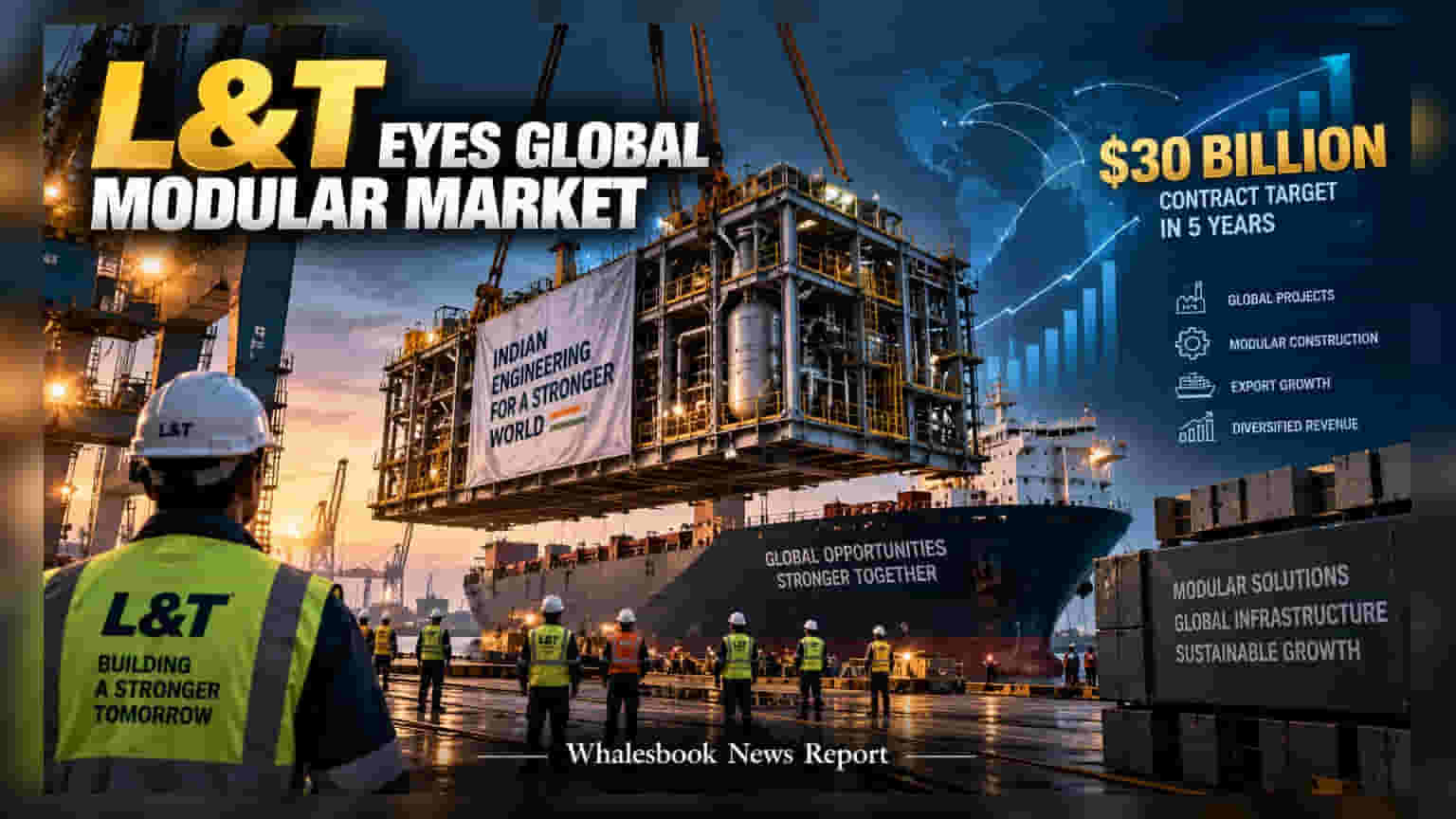 L&T ਦਾ ਵੱਡਾ ਐਲਾਨ: ਗਲੋਬਲ ਮਾਰਕੀਟ 'ਚ **$30 ਬਿਲੀਅਨ** ਦਾ ਟੀਚਾ, ਜਾਣੋ ਕੀ ਹੈ ਨਵੀਂ ਰਣਨੀਤੀ