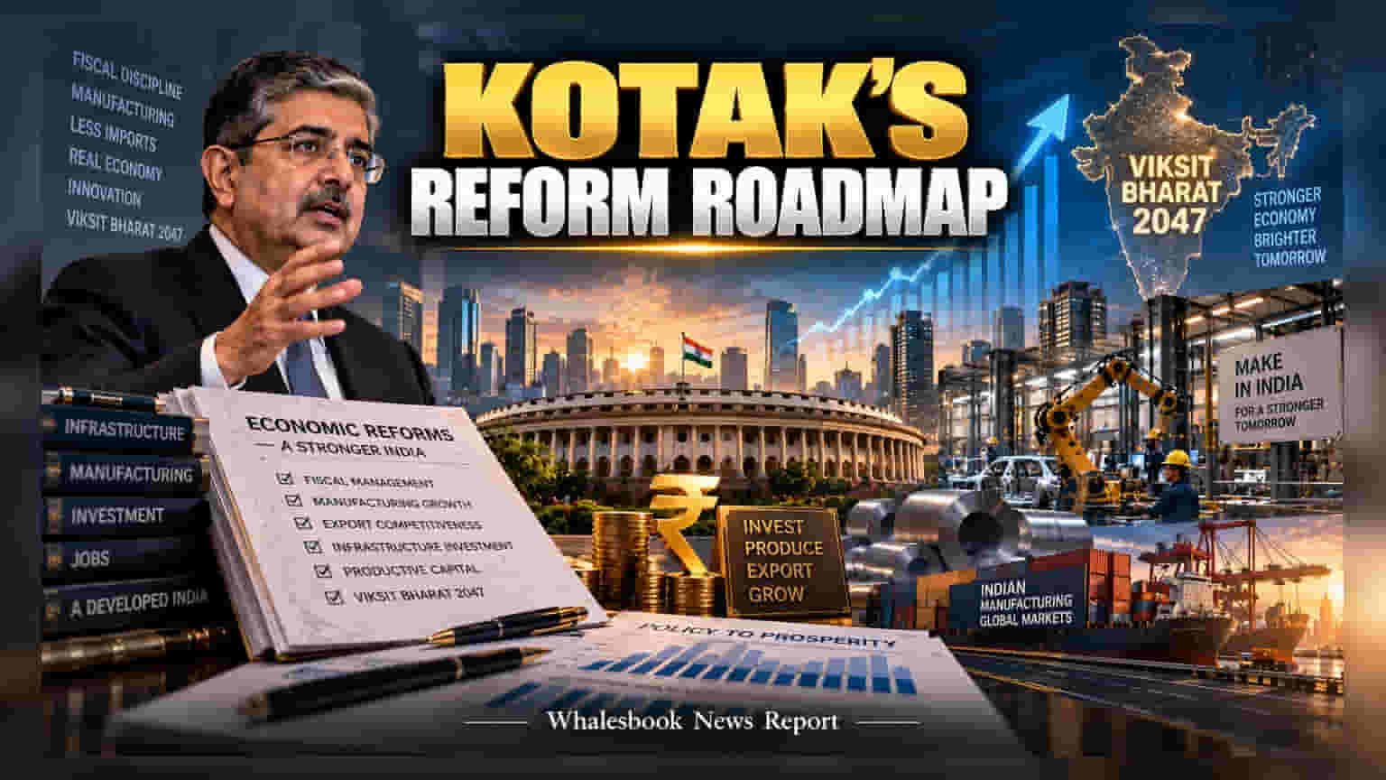 Uday Kotak ਦਾ ਵੱਡਾ ਬਿਆਨ: 2047 ਤੱਕ 'ਵਿਕਸਿਤ ਭਾਰਤ' ਬਣਨ ਲਈ ਫਿਸਕਲ ਡਿਸਪਲਿਨ ਜ਼ਰੂਰੀ