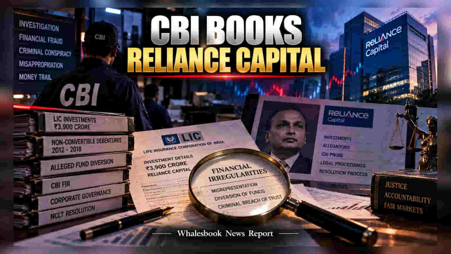 Reliance Capital 'ਤੇ CBI ਦਾ ਵੱਡਾ ਐਕਸ਼ਨ: LIC ਨੂੰ **₹2,684 ਕਰੋੜ** ਦਾ ਨੁਕਸਾਨ ਪਹੁੰਚਾਉਣ ਦੇ ਇਲਜ਼ਾਮ