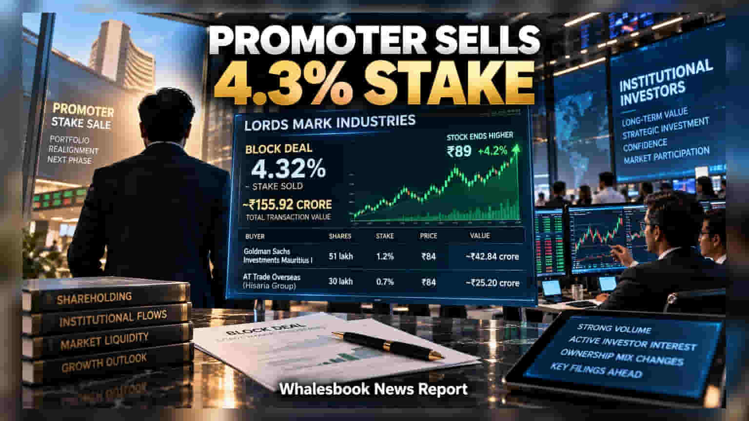 Lords Mark Promoter Sells 4.3% Stake; Goldman Sachs Buys