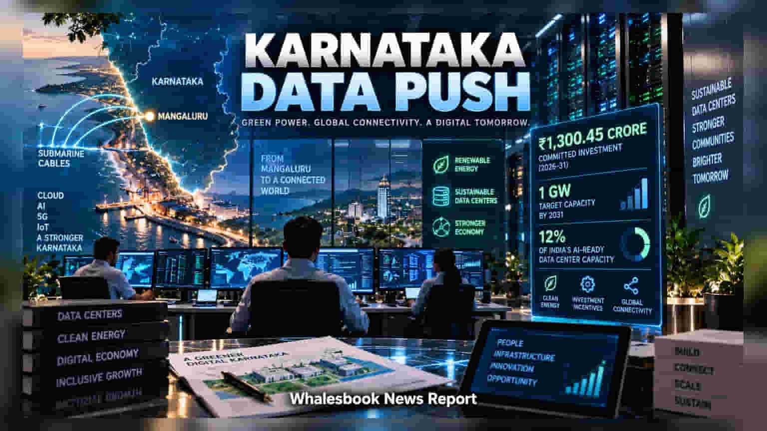 Karnataka Launches ₹1,300 Crore Policy To Scale Green Data Hubs